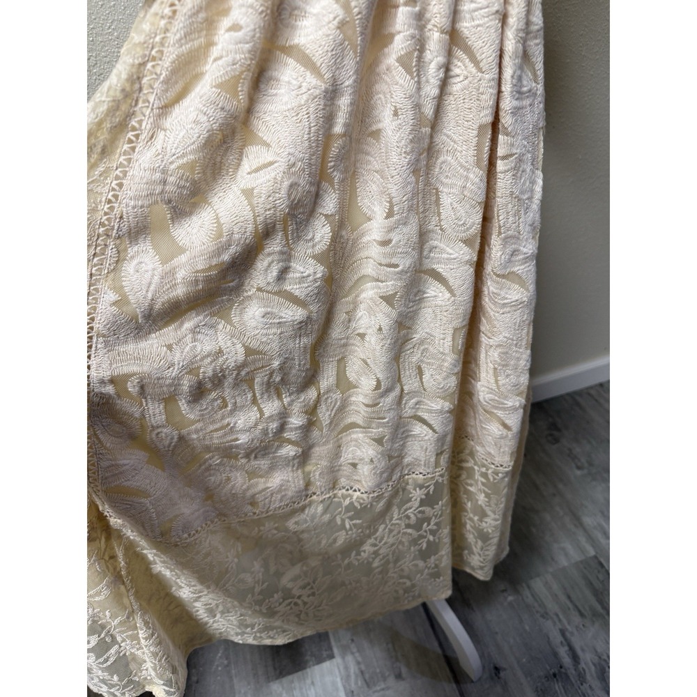 Free People Boho Dress Mountain Laurel Lace Crochet Almond Beige Ivory SZ‎ 2 - Picture 8 of 13